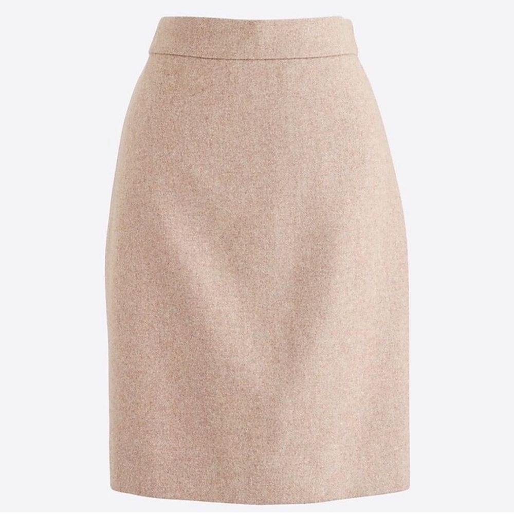 J. Crew Tan Camel Pencil Skirt - Picture 2 of 6